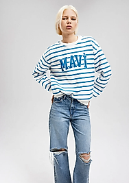 Mavi Logo Baskılı Sweatshırt / MAVİ