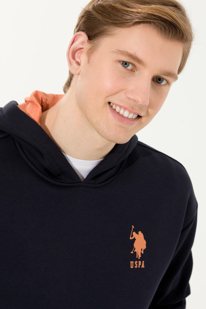 Erkek Lacivert Kapüşonlu Sweatshirt / U.S. POLO ASSN.